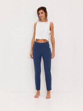 Kit and Ace Deep Navy Slim Ponte Ankle Pants